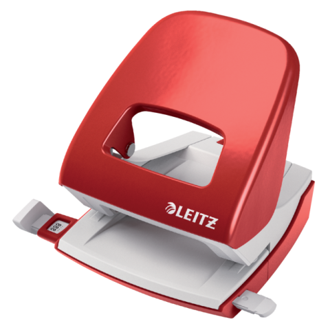 Perforateur Leitz 5008 NeXXt métal 30 feuilles rouge