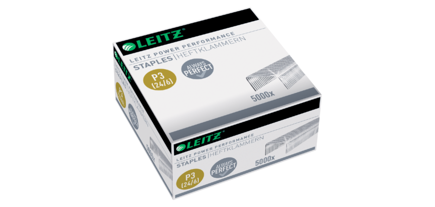 Agrafe Leitz P3 Power Performance 24/6 acier - Boîte de 5000