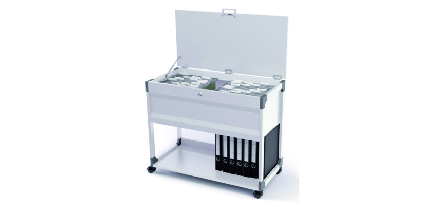 Durable 3787 Multi Gray Hanging File Trolley