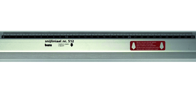 Snijliniaal Bura 512 Antica 30cm aluminium