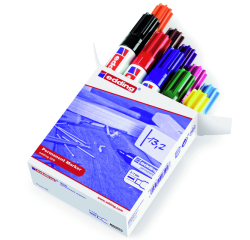 Marqueur edding 500 biseau 2-7mm boîte 10 couleurs