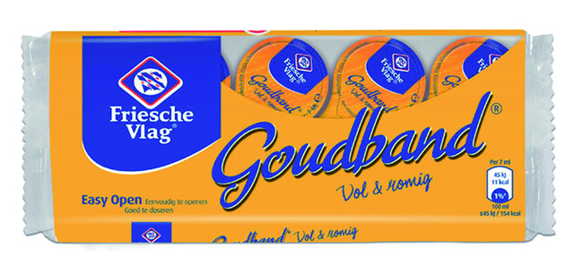 Friesche Vlag Goudband whole condensed milk 7.5g 10 capsules