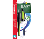 Stylo plume STABILO EASYbuddy droitier M noir/lime blister 1 pièce