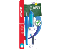 Stylo plume STABILO EASYbuddy droitier Medium bleu clair/bleu foncé blister 1 pièce