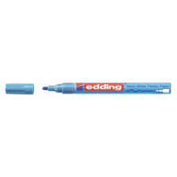 Feutre peinture edding 751 ogive 1-2mm bleu métallisé