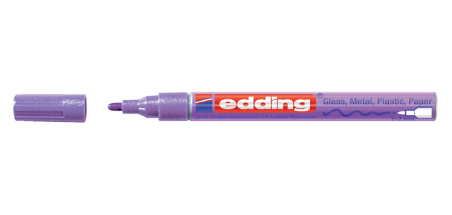 Paintmarker edding 751 op oliebasis 1-2mm metallic paars