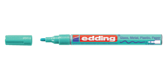 Oil-based edding 751 paint marker 1-2mm metallic green