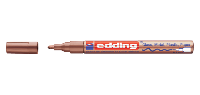 Oil-based edding 751 paint marker 1-2mm copper