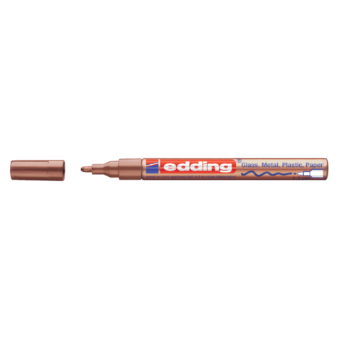 Viltstift edding 751 lakmarker rond 1-2mm koper