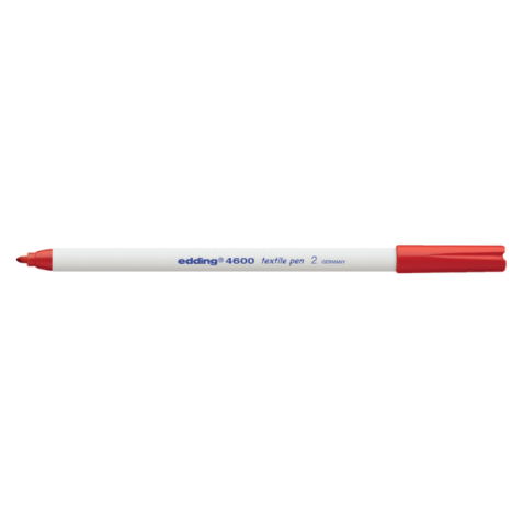 Marqueur Edding 4600 Textile ogive 1mm rouge