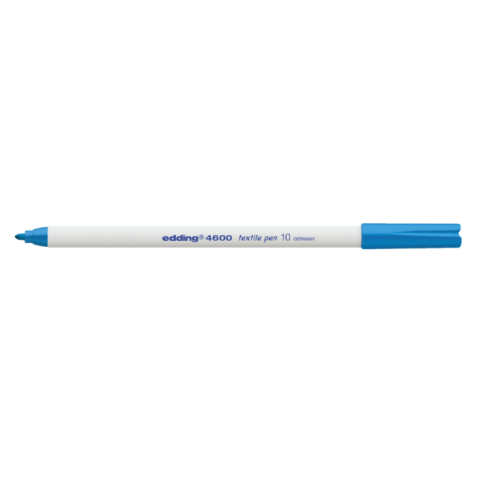 Textielmarker edding 4600 rond 1mm lichtblauw