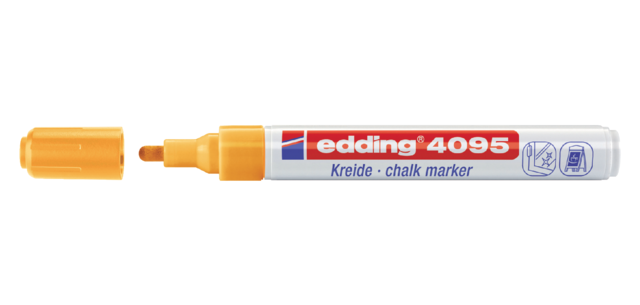 Krijtstift edding 4095 rond 2-3mm neon oranje