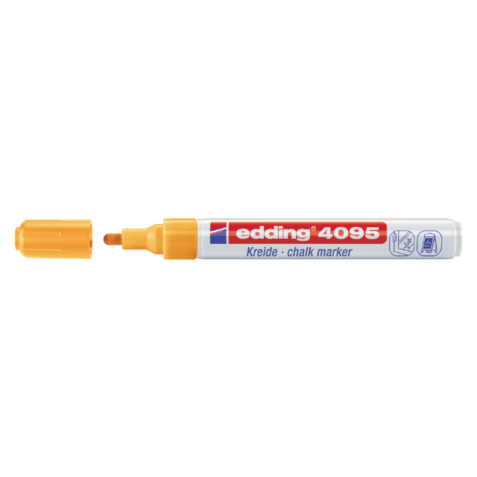 Krijtstift edding 4095 rond 2-3mm neon oranje