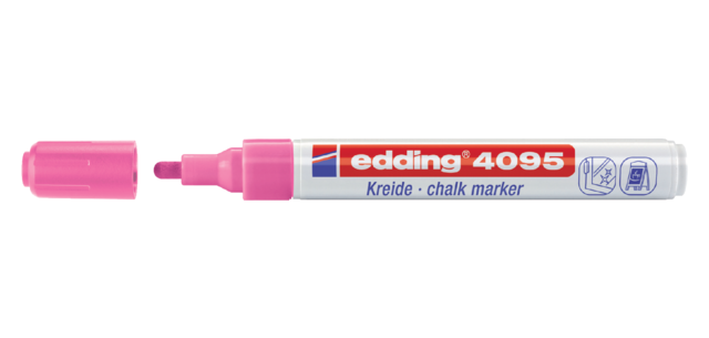 Edding 4095 chalk marker bullet 2-3mm fluorescent pink