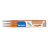 Rollerpenvulling PILOT friXion medium oranje set à 3 stuks