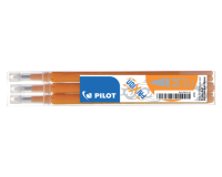 Rollerpenvulling PILOT friXion medium oranje set à 3 stuks