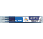 Recharge pour stylo effaçable Pilot FriXion Ball pointe moyenne 0,7 mm - Pochette de 3