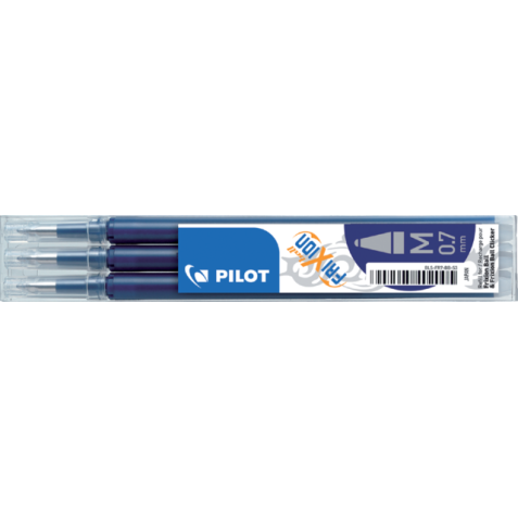 Refill for Pilot FriXion Ball medium point 0.7 mm erasable pen - Pack of 3
