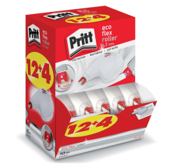 Correctietape Pritt ECO Flex 4.2mmx10m promo pack à 12+4 gratis