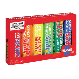 Barre chocolatée Tony’s Chocolonely Dégustation 6 barres 47/50g