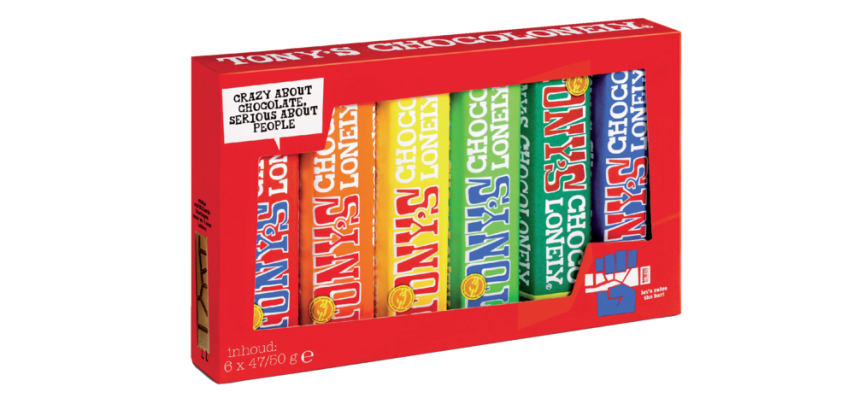 Tony's Chocolonely Chocolate Bar Tasting 6 bars 47/50g