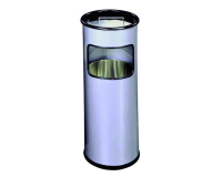 Poubelle-cendrier Durable 3332-01 rond argent métallique