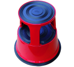 Desq 42cm red metal stool