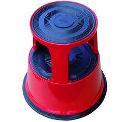 Tabouret Desq 42cm métal rouge