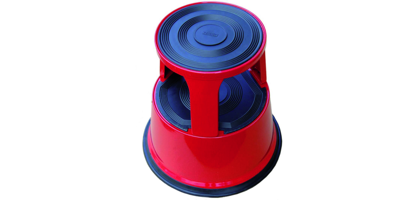 Desq 42cm red metal stool