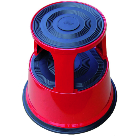 Opstapkruk Desq 420mm metaal rood