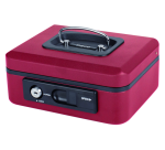 Pavo Deluxe cash box 200x160x90mm red