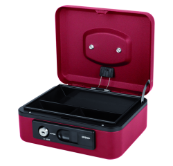 Coffret caisse Pavo Deluxe 200x160x90mm rouge