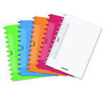 Cahier ADOC A4 ligné 144 pages 90g PP assorti