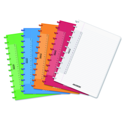 Cahier ADOC A4 ligné 144 pages 90g PP assorti