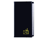 Registre téléphonique Kangaro 215x130mm A-Z 4 anneaux noir