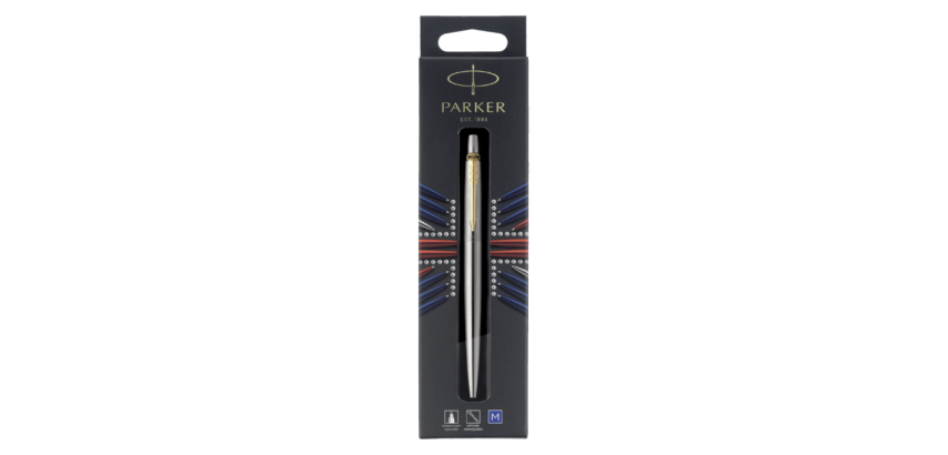 Balpen Parker Jotter stainless steel GT medium blister à 1 stuk