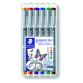 Fineliner Staedtler 308 0,3mm assorti set 6 pièces