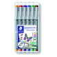 Fineliner Staedtler 308 Pigment 0,5mm assorti set 6 pièces