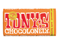 Chocolat Tony's Chocolonely lait caramel au sel marin tablette 180g
