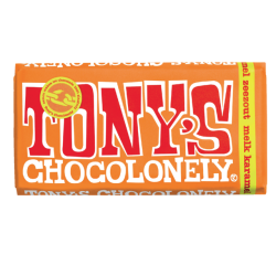 Chocolat Tony's Chocolonely lait caramel au sel marin tablette 180g