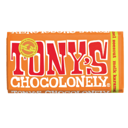 Chocolat Tony's Chocolonely lait caramel au sel marin tablette 180g