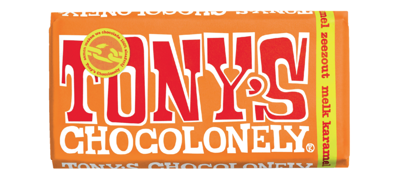 Chocolat Tony's Chocolonely lait caramel au sel marin tablette 180g