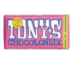 Chocolat Tony's Chocolonely tablette 180g blanc framboise pétillant