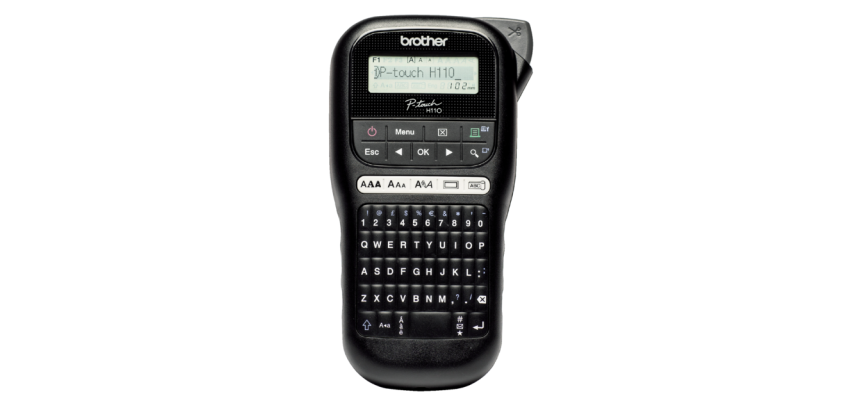 Brother Etikettendrucker P-touch TZ-e PR-H110 tragbar qwerty 12mm schwarz