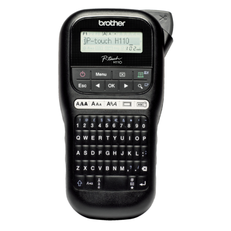 Imprimante d'étiquettes Brother P-touch TZ-e PR-H110 portable qwerty 12mm noir