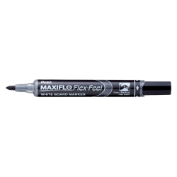 Whiteboardmarker Pentel MWL5SBF Maxiflo rond 1.5-4.5mm zwart