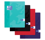 Cahier Oxford School A5 carreau 5mm 60 feuilles assorti