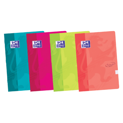 Cahier Oxford Touch A4 ligné 72 pages 80g assorti