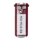 Durable Key Clip keychain, red, pack of 6 pieces