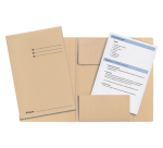 Dossiermap Esselte folio 3 kleppen manilla 275gr gems